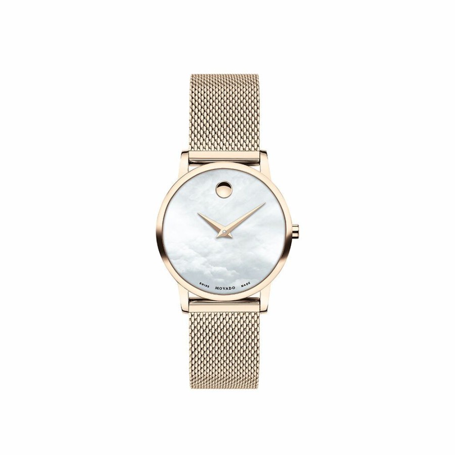 Watches * | Clearance Sale Museum Classic Women'S Watch In Rose Gold-Tone Stainless Steel, 28Mm