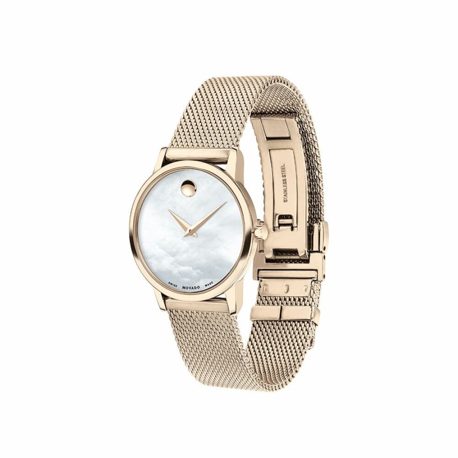 Watches * | Clearance Sale Museum Classic Women'S Watch In Rose Gold-Tone Stainless Steel, 28Mm